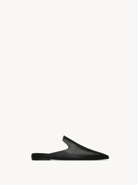 SAINT LAURENT MEURICE MULES IN SMOOTH LEATHER