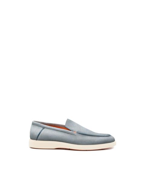 Santoni stitched loafers