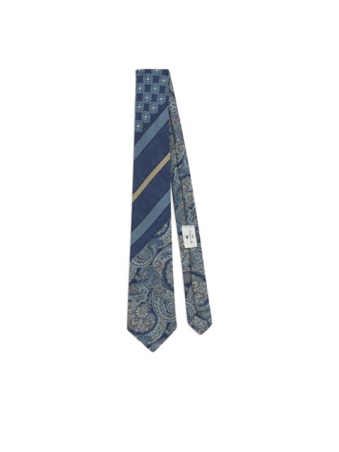 Etro jacquard patchwork tie