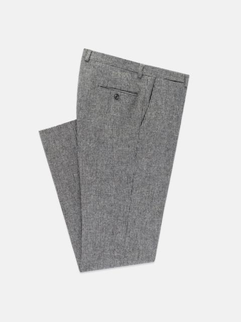 J. PRESS MADE-IN-USA BLACK & WHITE TIC CHEVIOT TWEED TROUSER