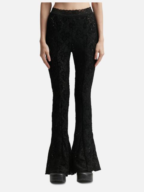 SEE-THROUGH LACE BOOTCUT PANTS