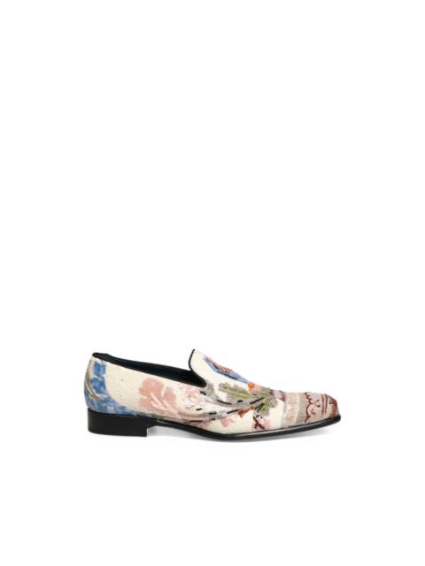 Dolce & Gabbana multicolor sequin-embroidered loafers