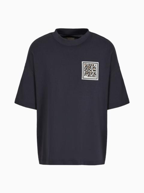 Emporio Armani Sustainability Values Capsule Collection organic-jersey T-shirt with patch