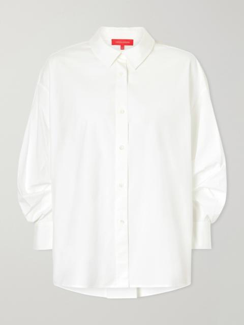 CAROLINA HERRERA Clara Cotton-blend Poplin Shirt