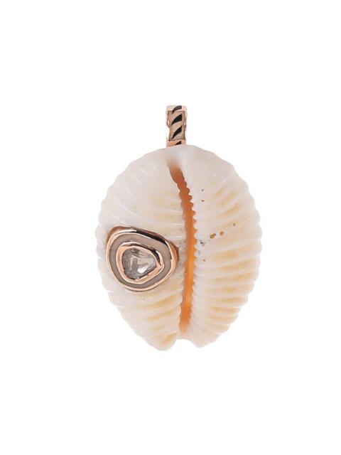 DEZSO Diamond Polki Natural Cowry Shell Pendant