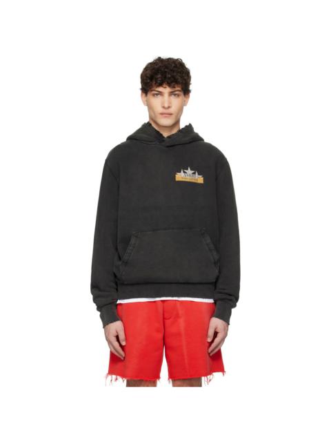AMIRI Black Vintage Crystal Star Hoodie