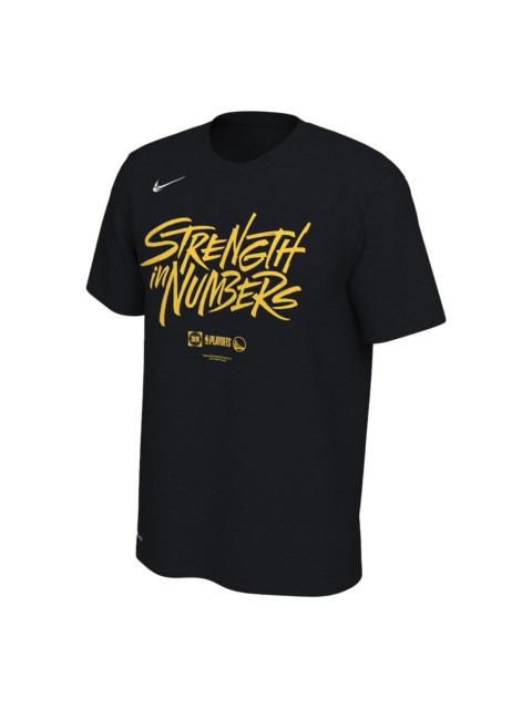 Nike NBA Golden State Warriors Dri-Fit "2019 Playoffs Bound Mantra" T-shirt