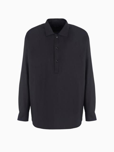 ASV cotton and silk polo shirt