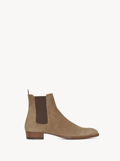 SAINT LAURENT WYATT CHELSEA BOOTS IN SUEDE