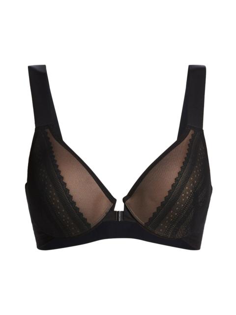 SPANX Women's ​Bra-llelujah! Illusion-Lace Bra - Very Black Toasted Oatmeal