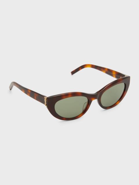 SAINT LAURENT YSL Acetate Cat-Eye Sunglasses