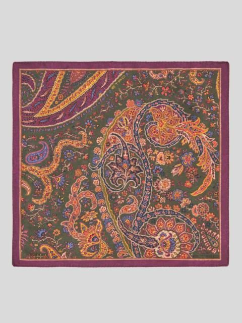 Etro FLORAL PAISLEY POCKET SQUARE