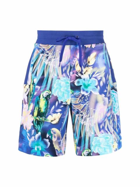 graphic-print swim shorts