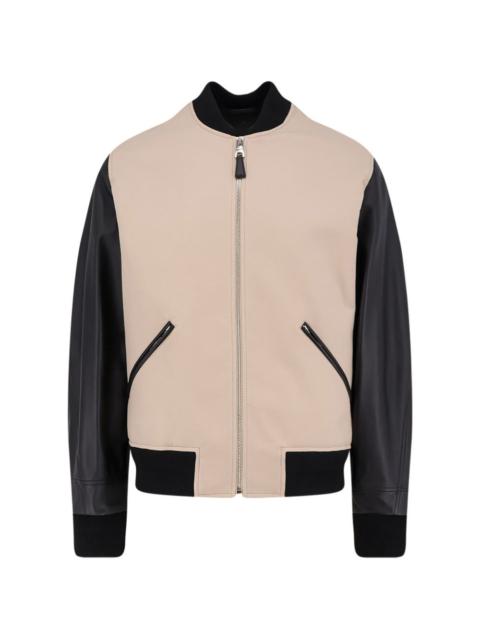 panelled bomber jacket