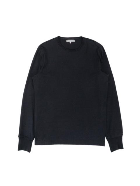 Merz b. Schwanen 2M15LS Vintage Machine Refined T-Shirt Deep Black