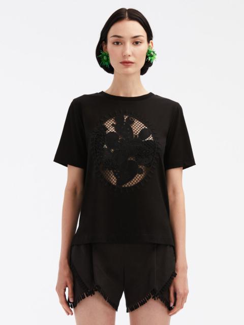 CACTUS EYELET GUIPURE TEE