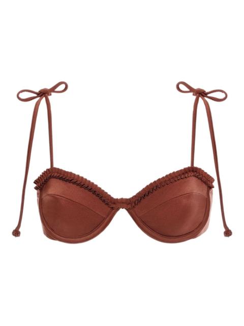 Agua by Agua Bendita Madelyn ruffled-trim bikini top