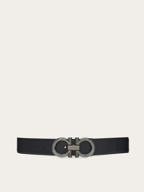 Reversible and adjustable Gancini belt