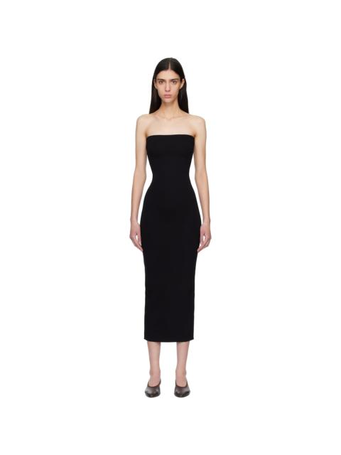 LESET Black Rio Bandeau Midi Dress