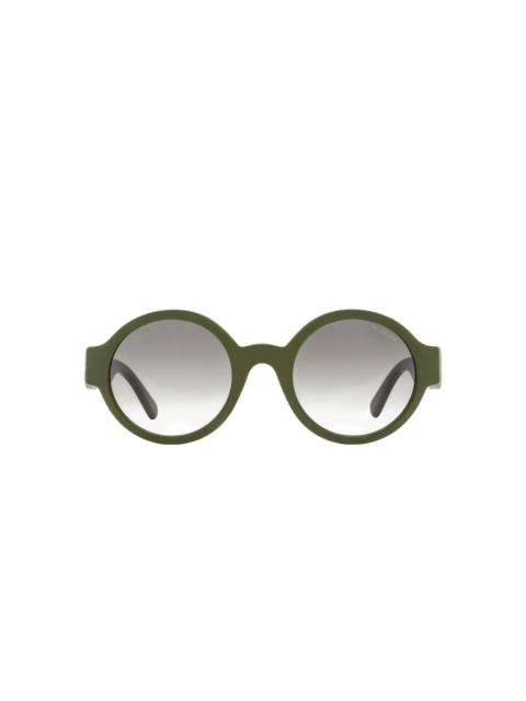 Moncler round logo sunglasses