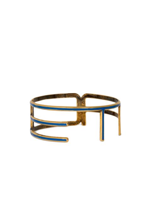 Etro logo-lettering bangle bracelet
