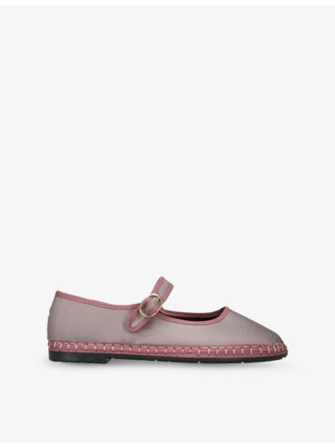 FLABELUS Sula Silk Mary Jane Flats