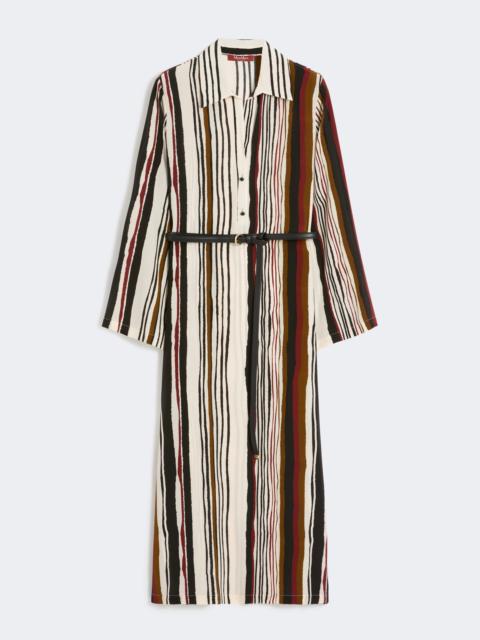 Max Mara VANESIO Printed silk kaftan dress - BRICK RED