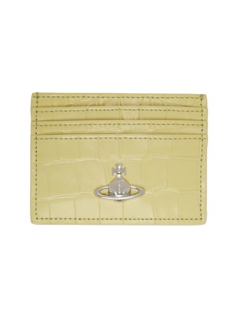 Vivienne Westwood Green Flat Card Holder