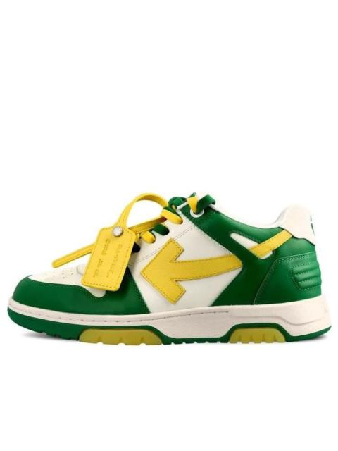 Off-White Out Of Office Low-Top Sneaker 'Green Yellow White' OMIA189S23LEA0045518