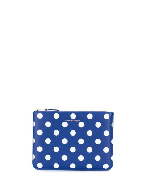 Comme Des Garçons Dots Printed Big Pouch