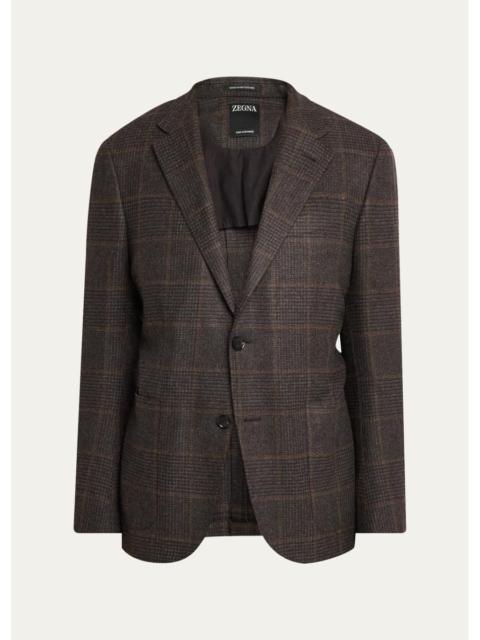 ZEGNA Men's Oasi Cashmere Plaid Single-Breasted Sport Coat