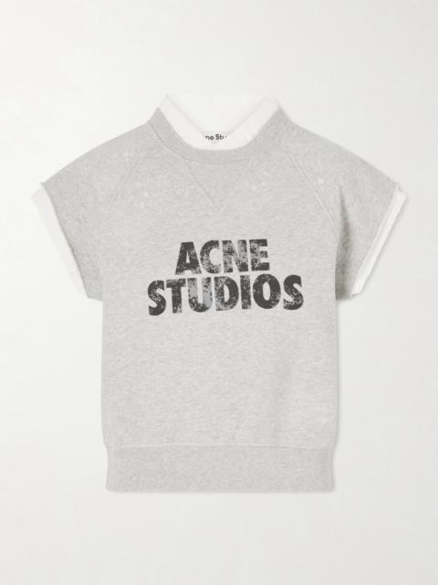 Acne Studios Frayser Printed Cotton-jersey Sweatshirt