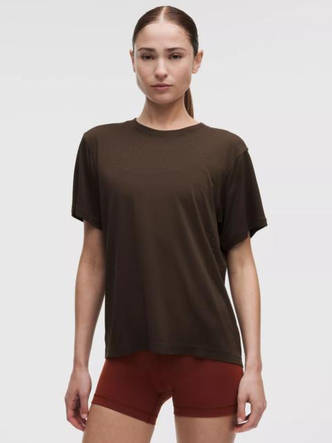 lululemon Swiftly Relaxed Short-Sleeve Shirt Hip Length *Logo