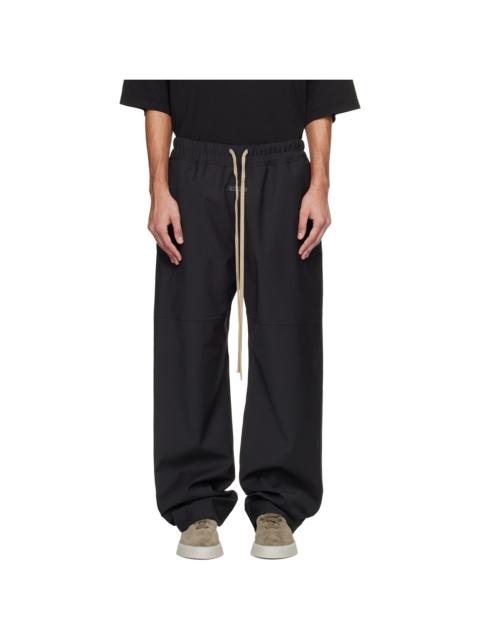 Fear of God Black Technical Split Knee Lounge Pants