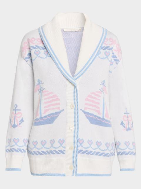 LoveShackFancy Aribella Yacht Club Cardigan