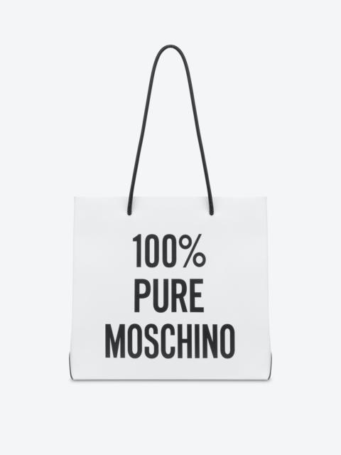 Moschino 100% PURE MOSCHINO CALFSKIN SHOPPER
