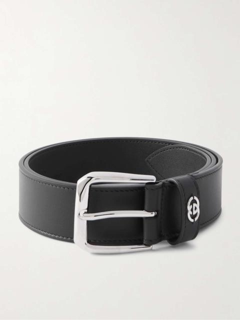 GUCCI 3.5cm Logo-Embellished Leather Belt
