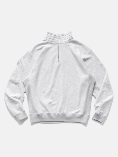 KAPTAIN SUNSHINE Zipper High Neck Pullover Feather Grey