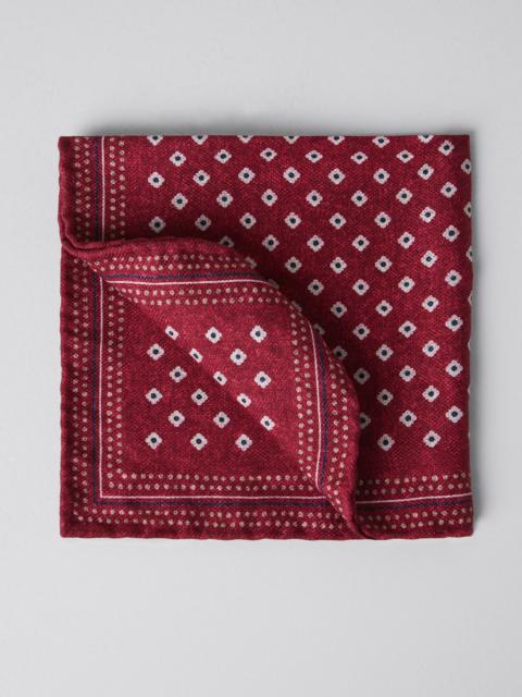 Brunello Cucinelli Double face silk pocket square