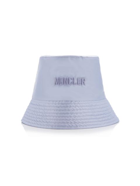 Moncler Embroidered Nylon Bucket Hat purple
