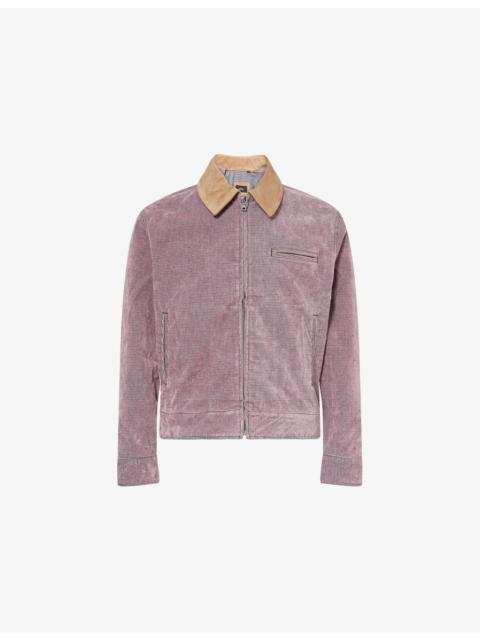 NAHMIAS Flocked Classic Boxy-Fit Cotton Blend Jacket