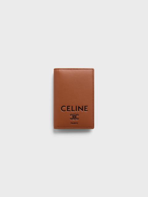 CELINE VERTICAL CARD HOLDER IN SMOOTH LAMBSKIN