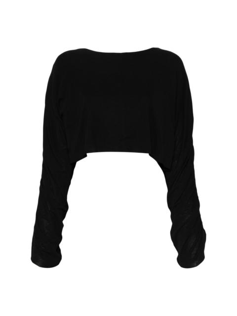 thom/krom ruched crop top