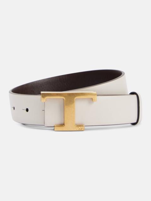 Tod's T Timeless reversible leather belt