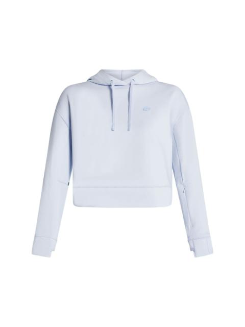 LACOSTE logo-appliquÃ© cotton hoodie