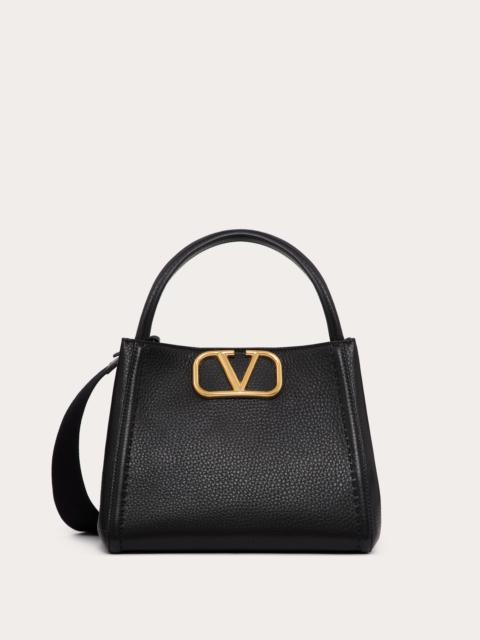 VALENTINO GARAVANI ALLTIME MEDIUM HANDBAG IN GRAINY CALFSKIN