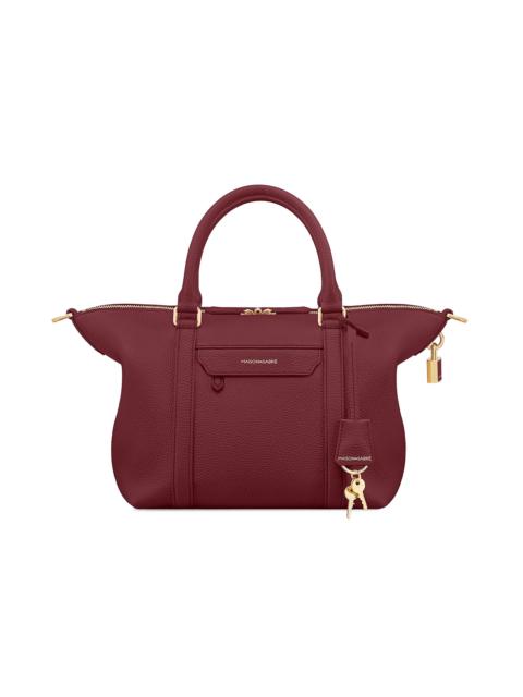 MAISON de SABRÉ Women's Small Leather Crossbody Weekender Bag - Plum Red