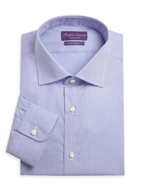Ralph Lauren Men's Aston Gingham Sport Shirt - Sky Blue White