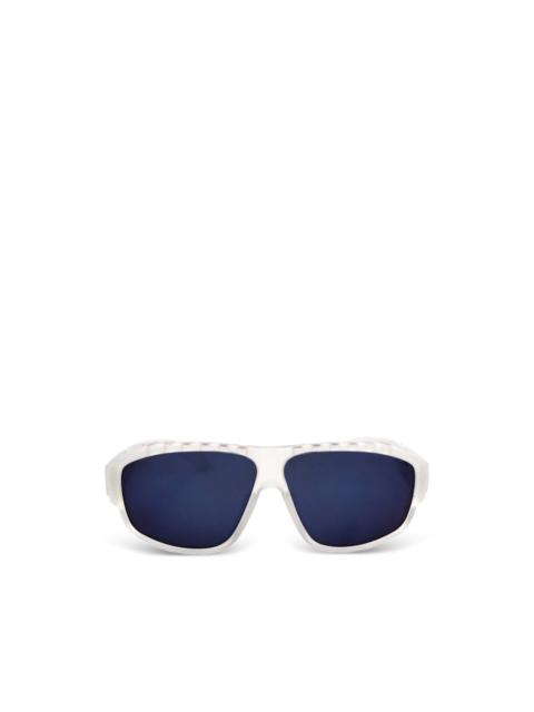 adidas logo-print geometric-frame sunglasses