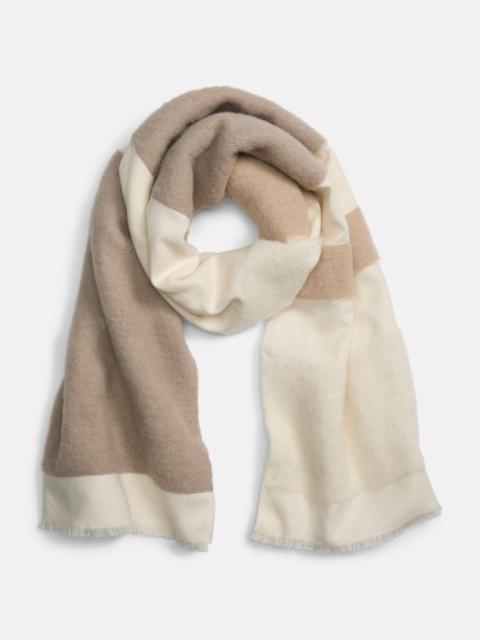 Vince Brushed Alpaca-Blend Colorblock Scarf